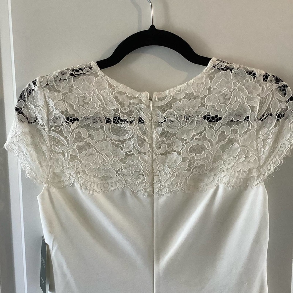 LAUREN Ralph Lauren White Lace Trapeze Dress - Picture 8 of 8
